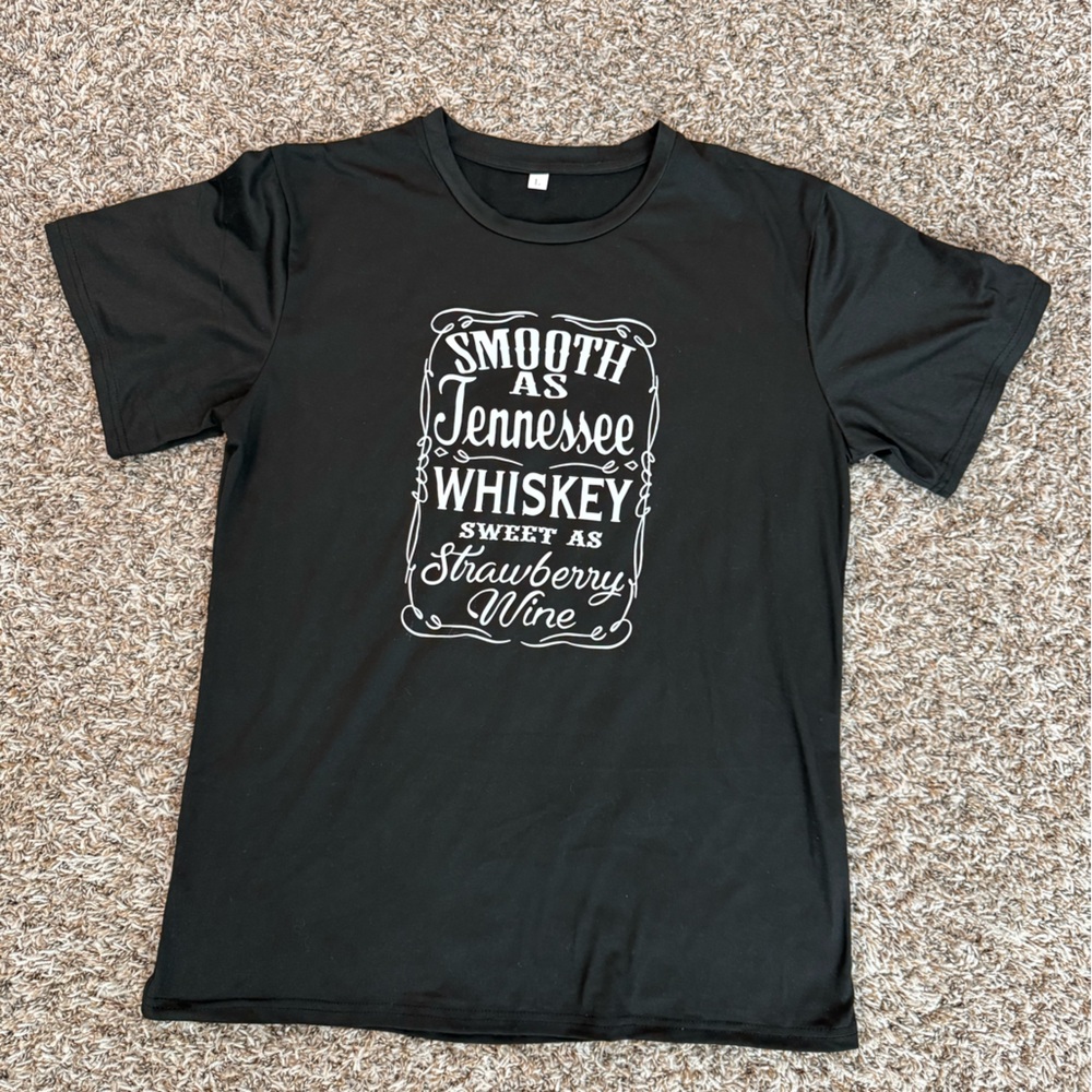Black Graphic Tee “Smooth as Tennessee Whiskey”